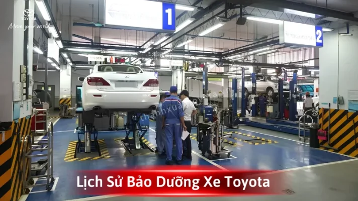 giá trị xe cũ khi kiểm tra lịch sử bảo dưỡng xe toyota hãng